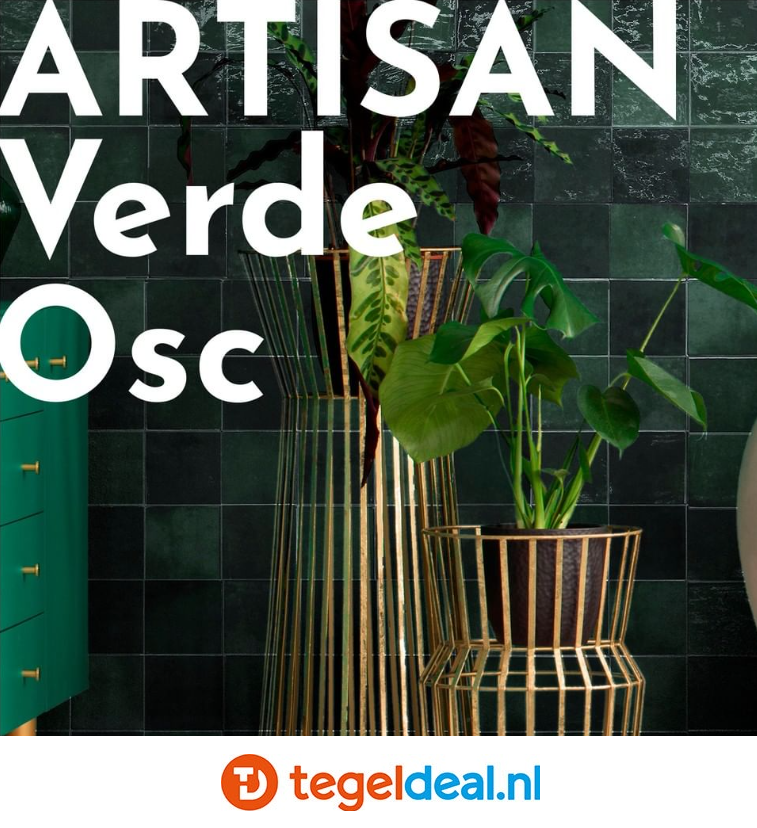 WDT Handvorm Life, Artisan VERDE OSCURO, 13x13 cm WDT Handvorm Life, Artisan VERDE OSCURO, 13x13 cm