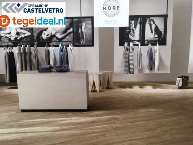 Castelvetro More Beige, 30x120 cm, CMR32R2, houtlook tegels