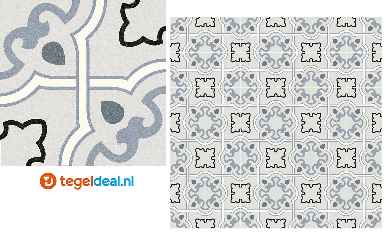 Vives Alameda, 20x20 cm, patroontegels Vives Alameda, 20x20 cm, patroontegels