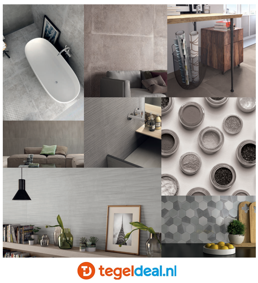 Supergres Art Cement, 120x120 cm, A12C, betonlook tegels