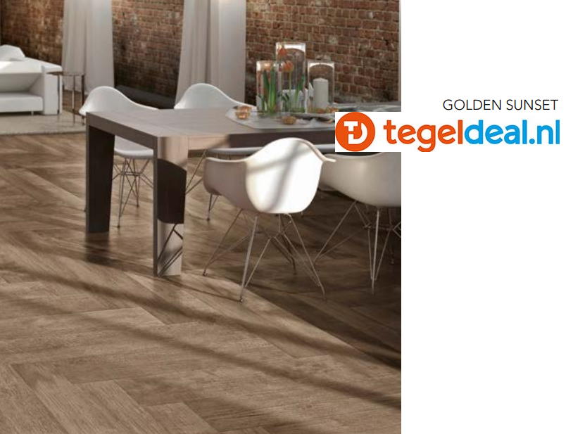 Serenissima Norway Golden Sunset, 30x120 cm, houtlook tegels 