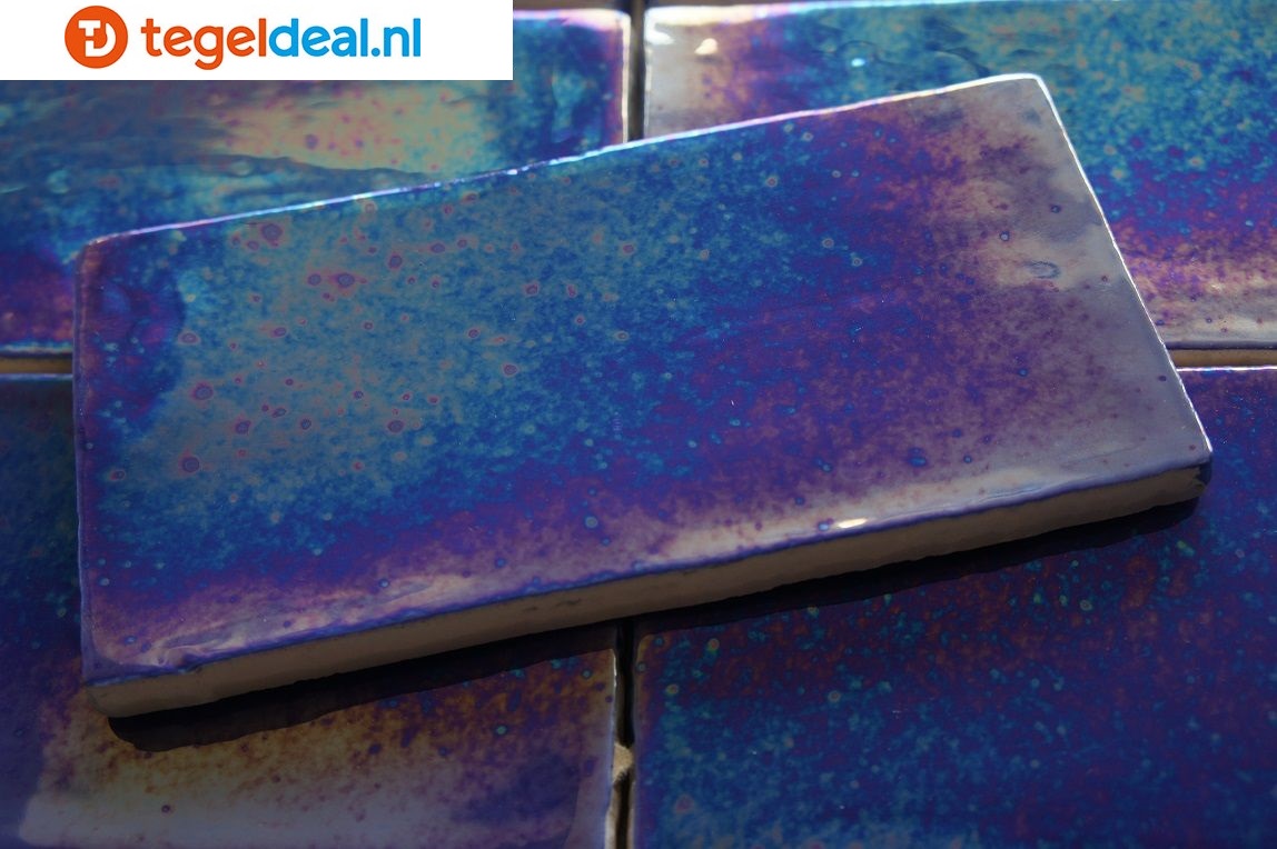 Life, Dreams AZUL, 7,5x15, 7,5x30 cm, handvorm wandtegels      