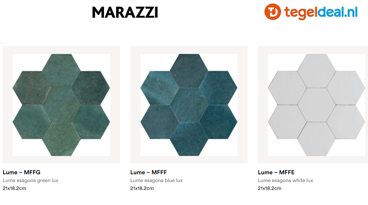 Marazzi Lume, 6 kleuren - 6x24 cm 