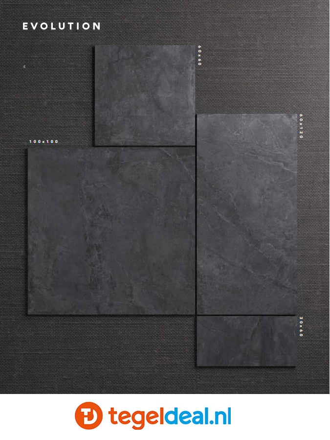 TRT Castelvetro, Evolution GREY,  100x100x2 cm, XEV10R4 OUTFIT