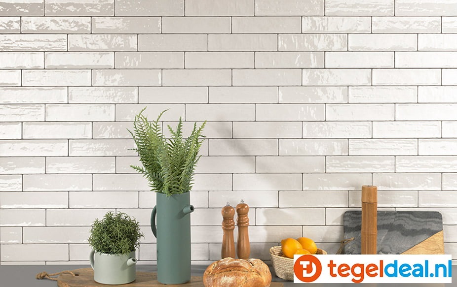 Natucer Zellige, 6,2x25 cm wandtegels Natucer Zellige, 6,2x25 cm wandtegels