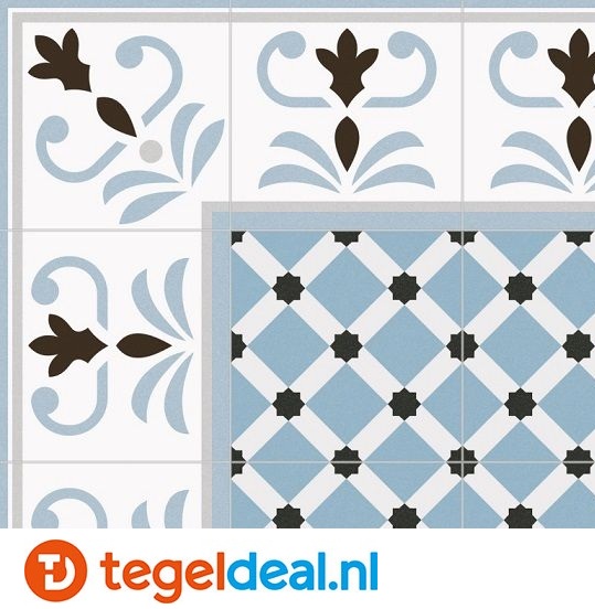 Vives 1900 PALAU CELESTE, 20x20 cm, patroontegels  