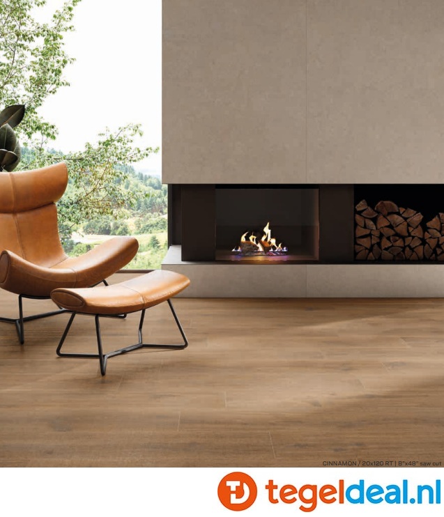 Supergres 4EVER CINNAMON, 20x120 cm houtlook tegels 