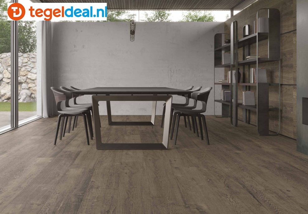 TRT SIL Ceramiche, Eiken Rook, 40x120x2 cm, terrastegels