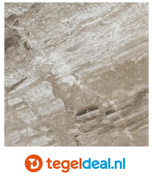 OPRUIMING : 4,32 m2 Serenissima, Magistra CAPPUCINO LUX - 60x60 cm - 4,32 m2 voor 65,00 euro  