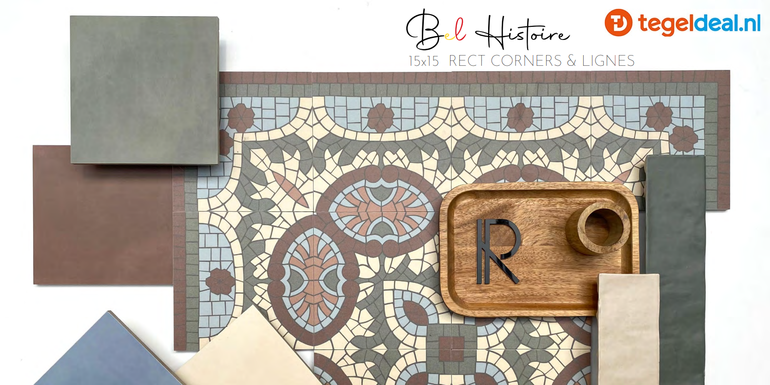 Revoir Paris, Bel-Histoire GILBERT Ligne-rand, 15x15 cm, patroontegels    