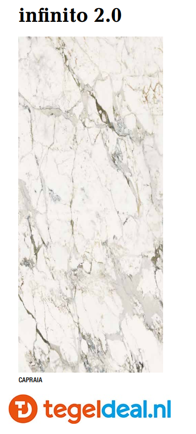 Fondovalle Infinito 2.0, CAPRAIA MATT, 60x120 cm, INF2663, marmerlook tegels 