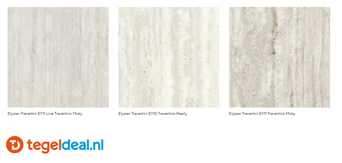 Mirage Elysian Travertini, natuursteenlook voor binnen en buiten 