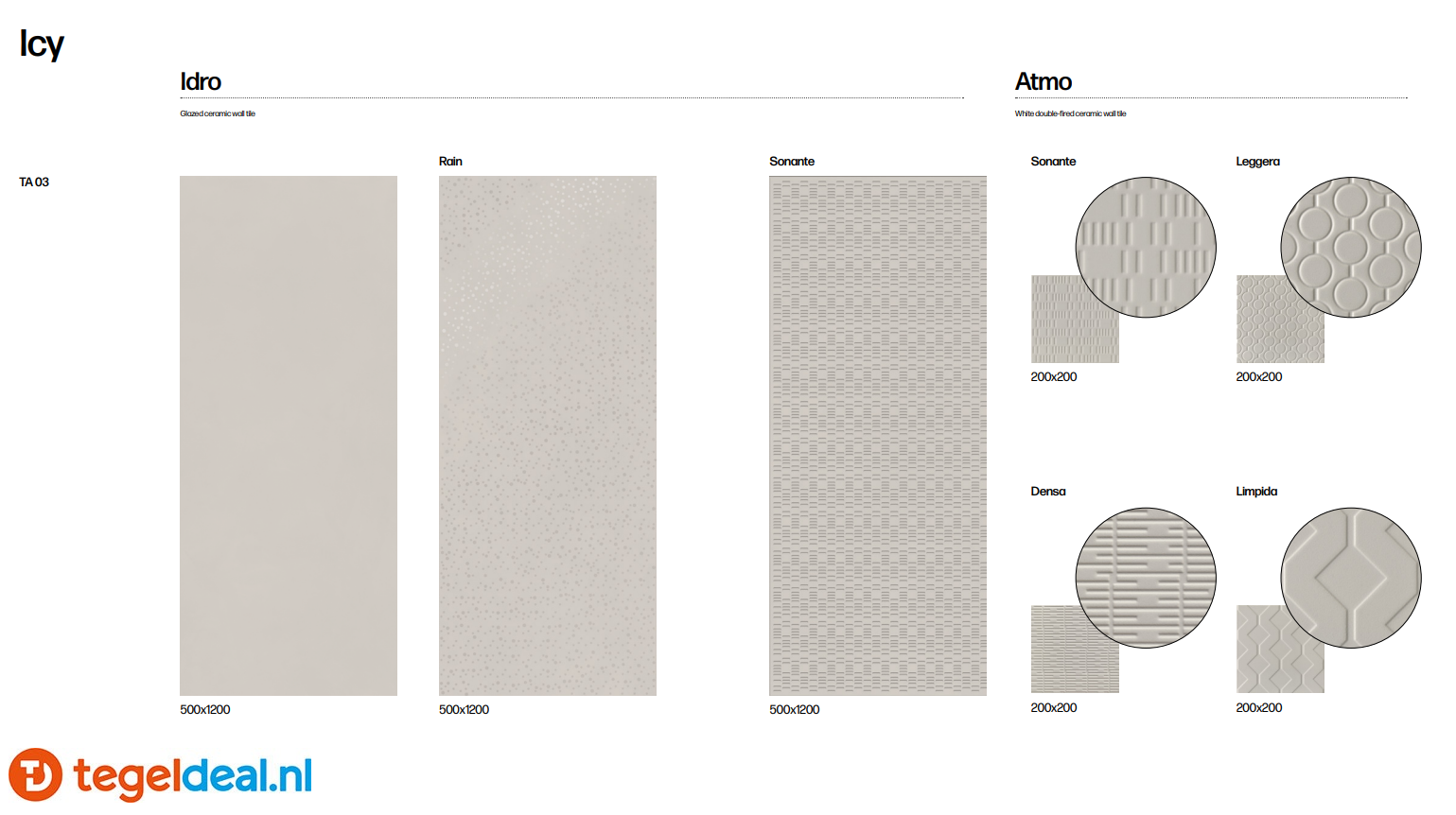 Mirage Terrae, Atmo - Idro - Lito, decoratieve wandtegels / 3D elementen 