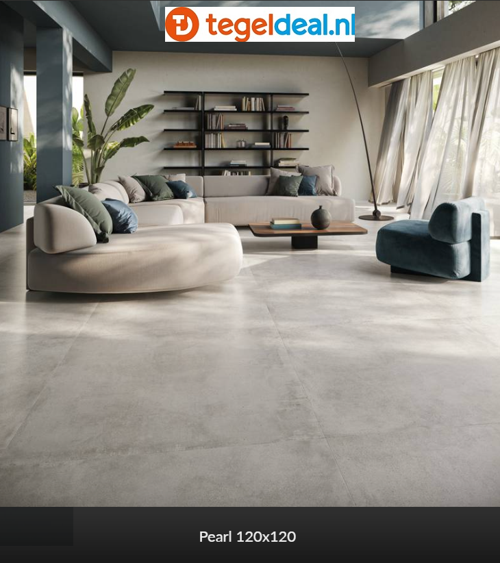 Supergres Your Match PEARL, 120x120 cm, MGR3 cementlook tegels