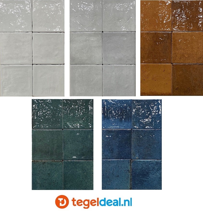 Ribesalbes Artisan Ash Matt, 11,8x10,2 cm, handvorm hexagon tegels 