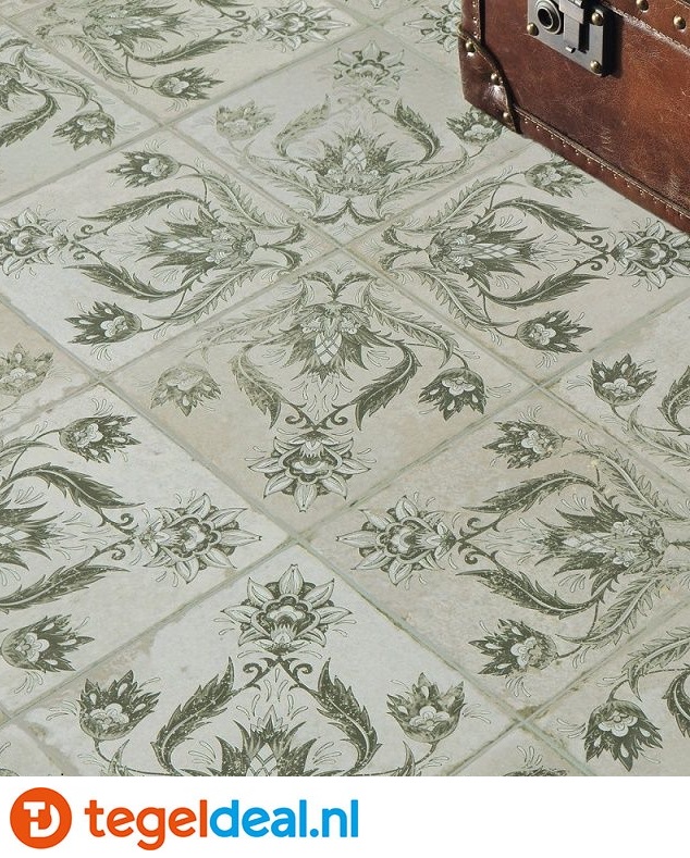 Peronda, Fs Ivy Sage, 45x45 cm, vintage patroontegels