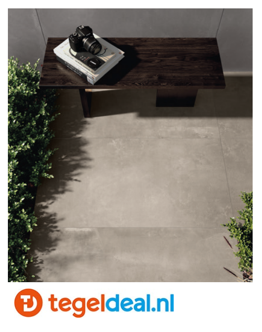ACTIE - Imola Azuma CG, 90x90x2 cm, art. code AZMA 90CG RM, betonlook terrastegels 