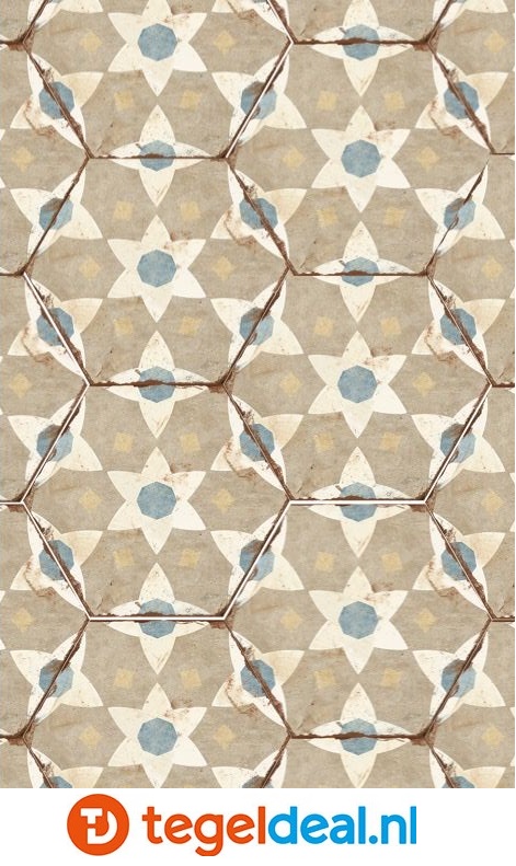 VLT Nanda Tiles, Bohemia SELENA, 21x25 cm, hexagon 