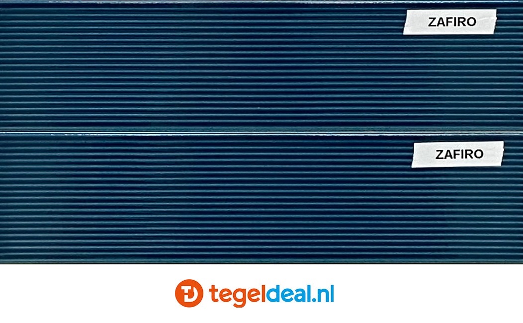 Stripes Crackle Zafiro, 6,5x26,1 cm, reliëf wandtegels