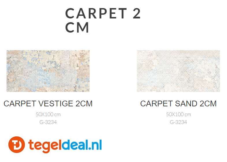 Aparici Carpet Vestige, 50x100x2 cm OUTDOOR terrastegels