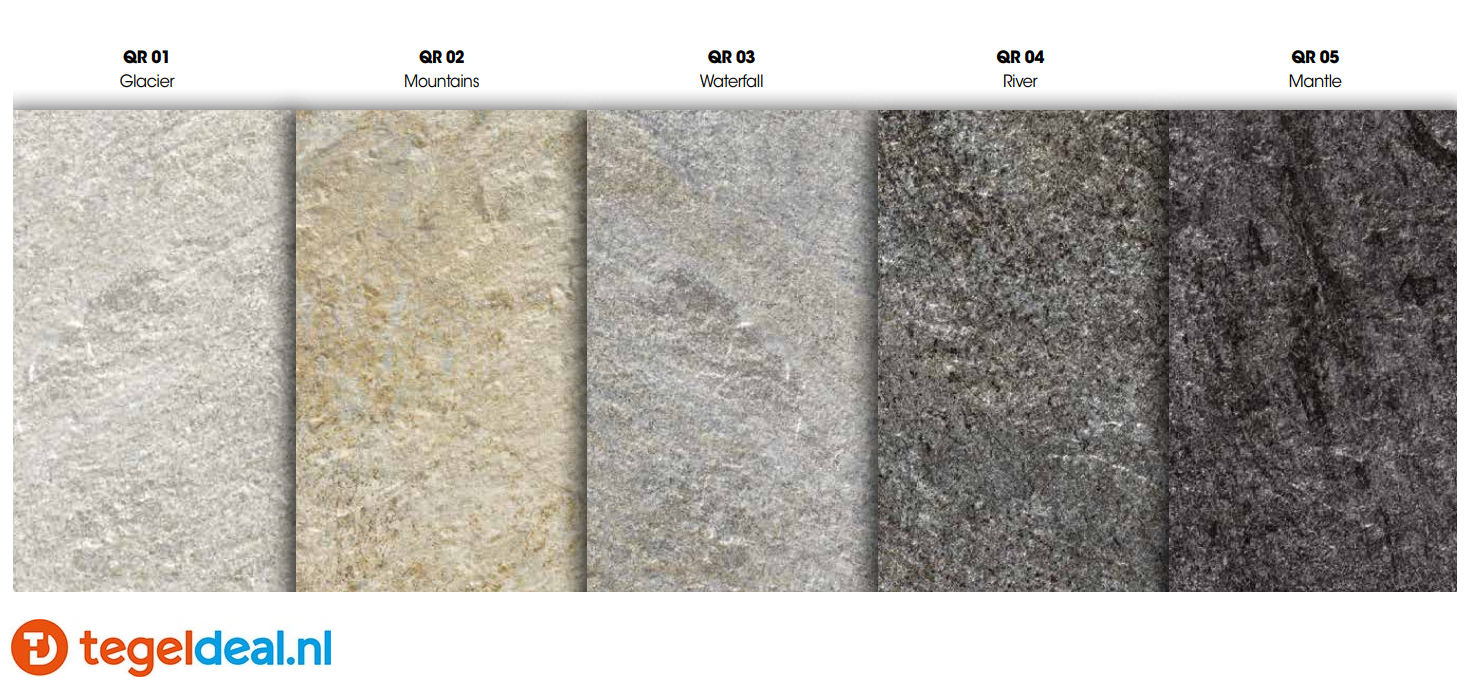 Mirage Quarziti 2.0, kwartsietlook tegels voor binnen en buiten 