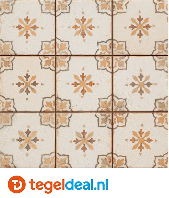 Peronda, Fs Mirambel-M, 33x33 cm, vintage patroontegels