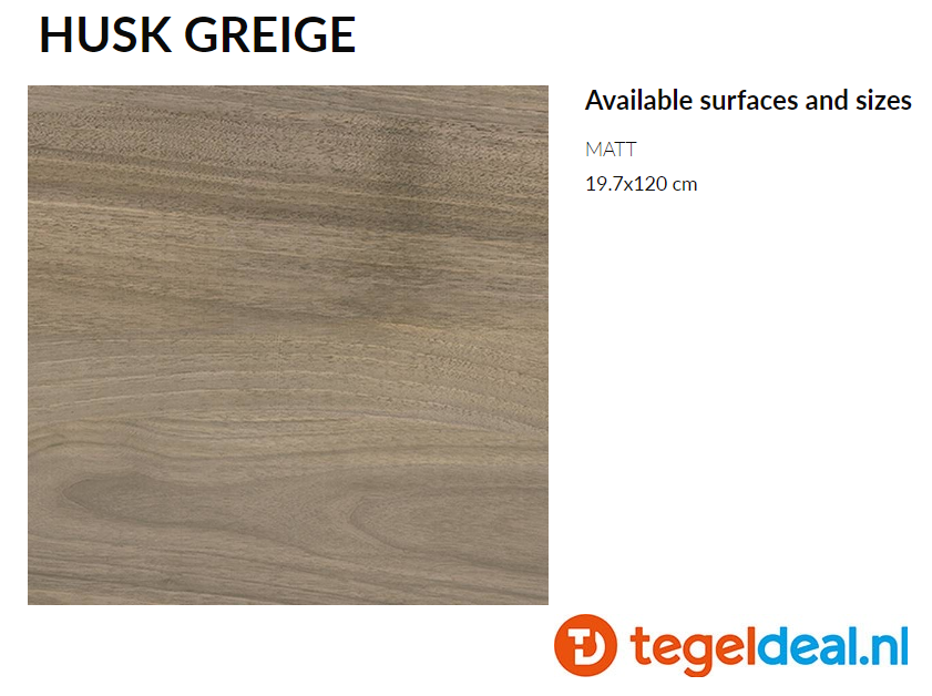 Supergres Husk Greige, 20x120 cm, HUG2, houtlook tegels