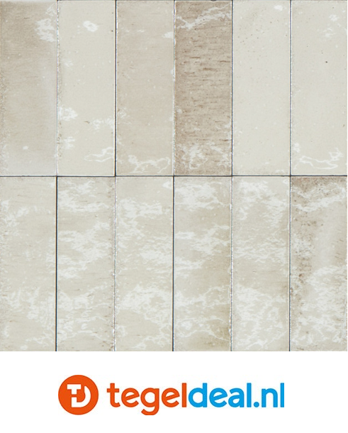 Ragno Gleeze BEIGE, 7,5x20 cm, R8GZ, handvorm wandtegels 