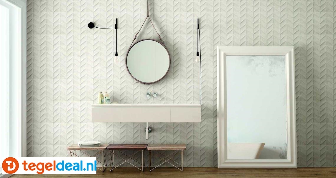 Marazzi Dover, 30x90 cm betonlook wandtegels