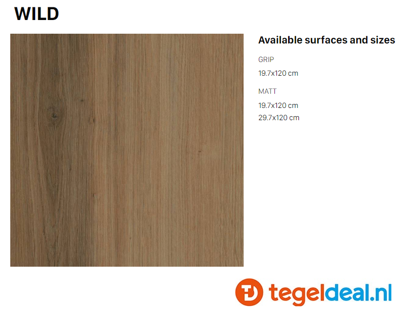 VLT Supergres Natural Appeal Wild, 20 x 120 cm GRIP