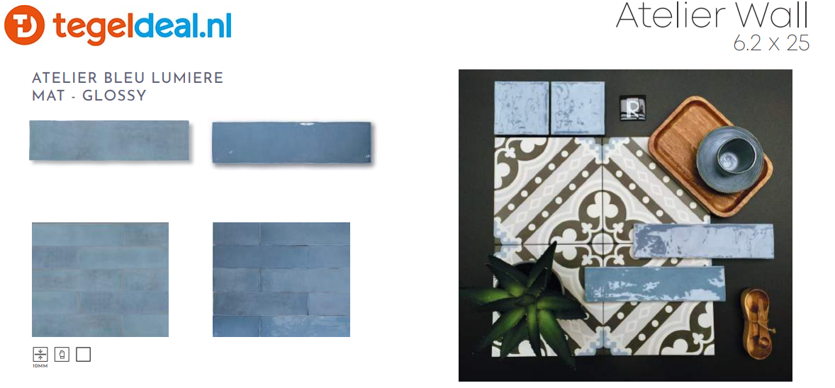 WDT Revoir Paris, Atelier Bleu Lumiere, 6,2x25 cm mat