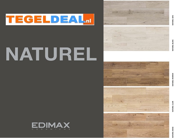 Edimax Astor, Naturel,  houtlook tegels