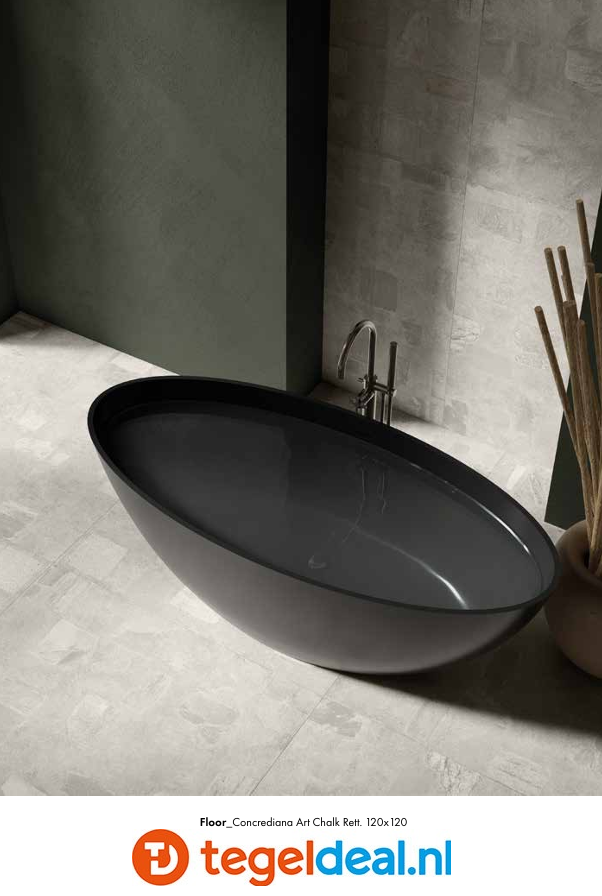 SIL Ceramiche, Concrediana ART CHALK, 120x120 cm Natural
