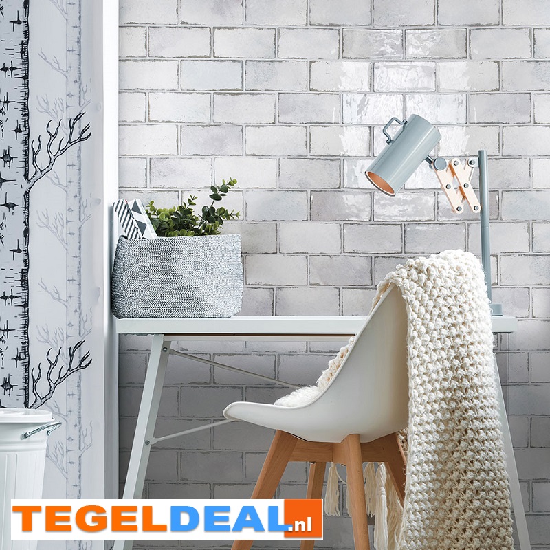 WDT Nanda Tiles, Manhattan, Sedate White, 7,5x15 cm