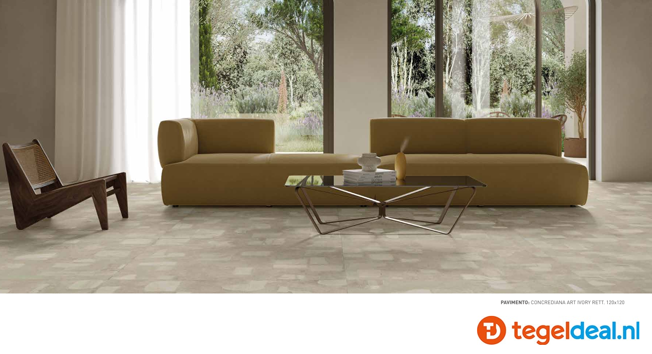 SIL Ceramiche, Concrediana ART IVORY, 60x120 cm Natural SIL Ceramiche, Concrediana ART IVORY, 60x120 cm Natural