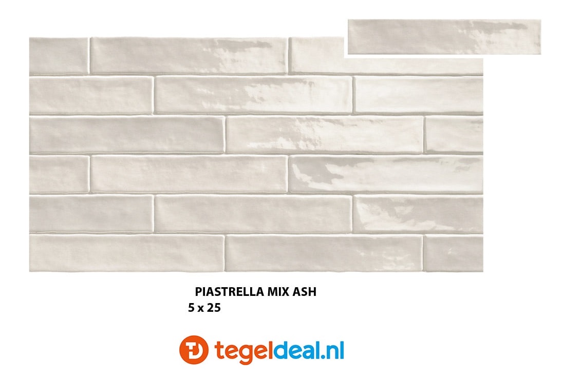 Natucer Piastrella Mix, 5x25 cm wandtegels Natucer Piastrella Mix, 5x25 cm wandtegels