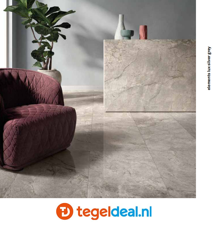KEOPE Elements Lux, SILVER GREY Lappato, 60x120 cm