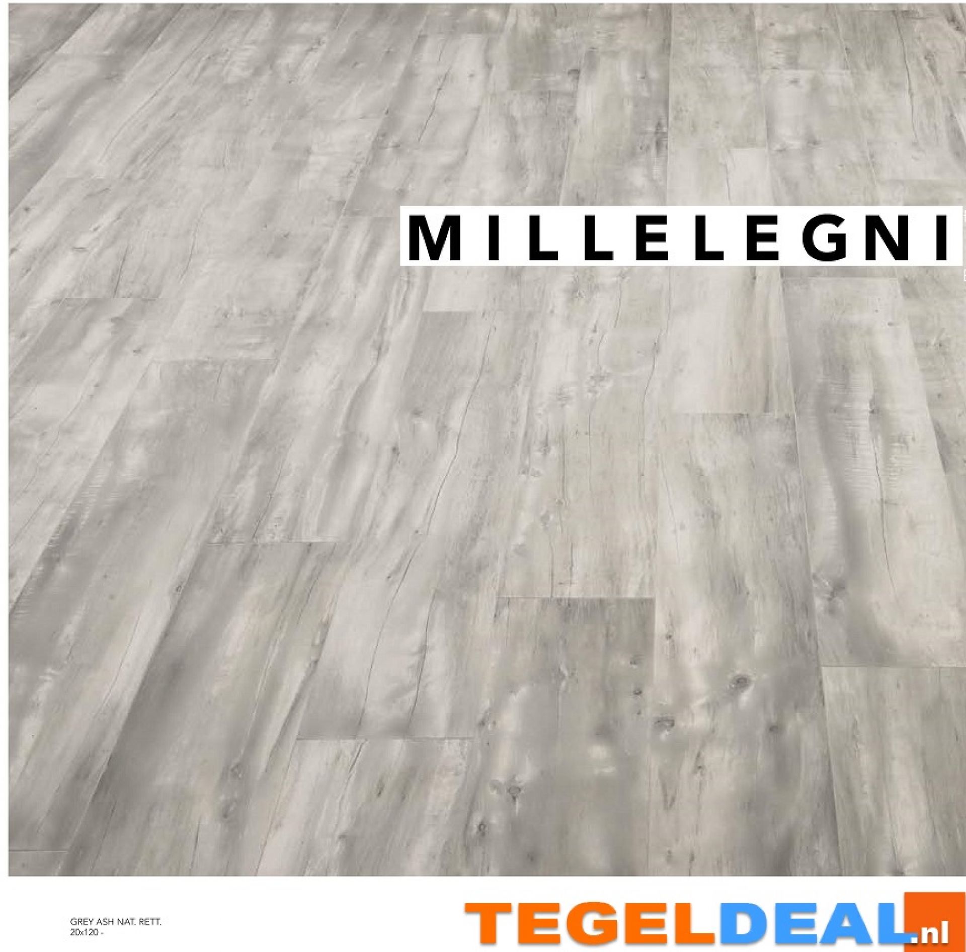 Emil, Millelegni, GREY ASH, houtlook tegels   