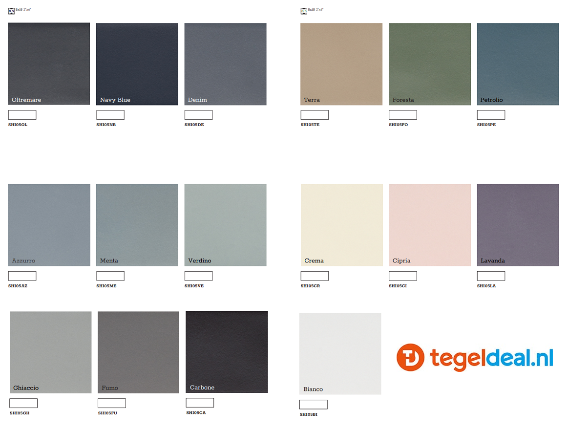 Tonalite, Shibusa, 5x15 cm, matte wandtegels Tonalite, Shibusa, 5x15 cm, matte wandtegels