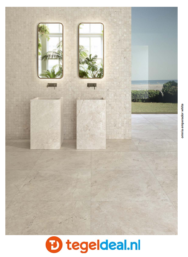 WDT Keope Omnia Emperador White, 30 x 60 cm Crossing 3D