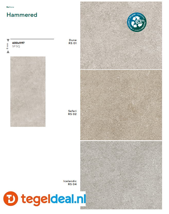 Mirage ReStone SAFARI RS02 Spazzolato BYS2, 30x60 cm 