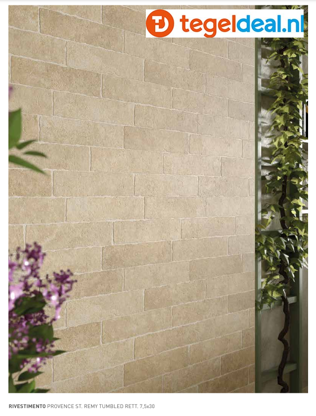 SIL Ceramiche, Provence St. Remy, 7,5x30 cm Tumbled, natuursteenlook tegels