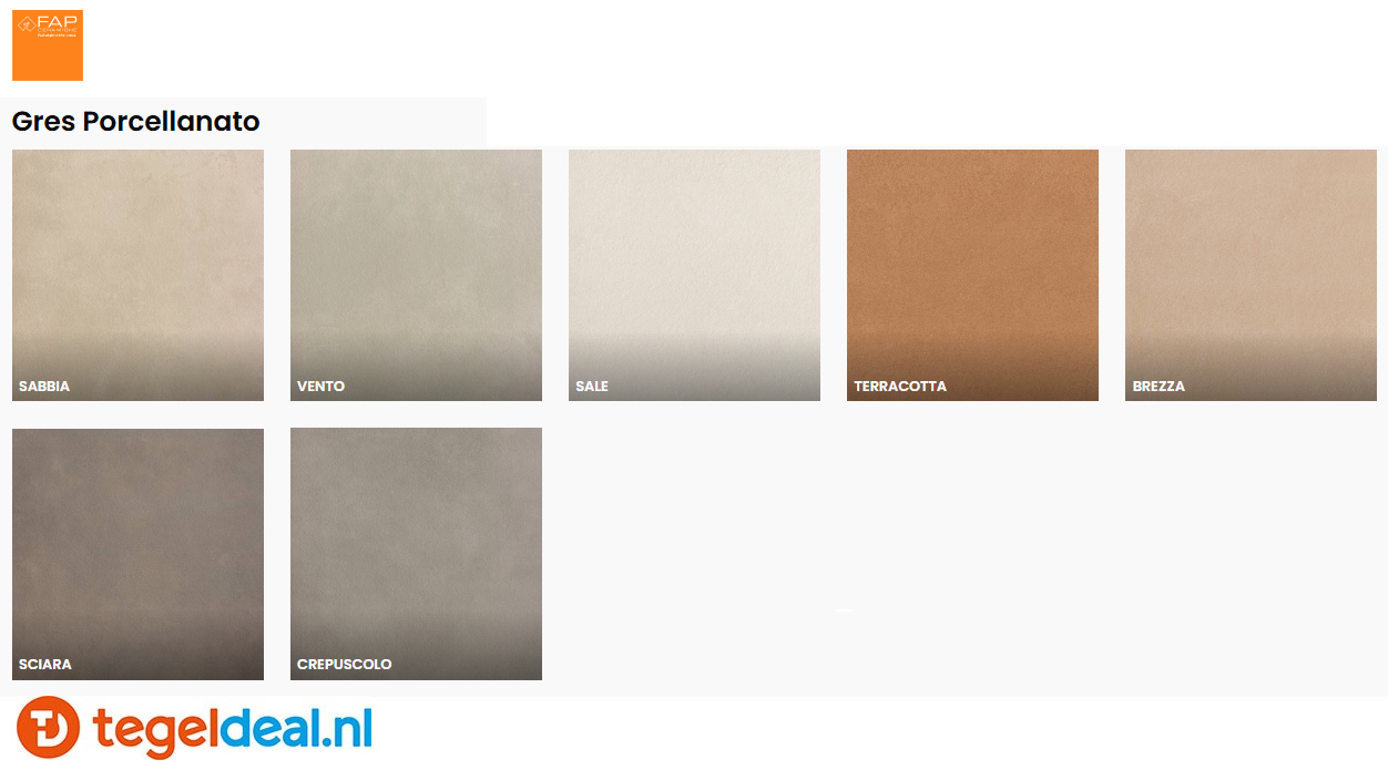FAP, Summer, terracottalook tegels 