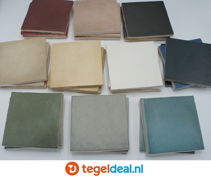 Equipe, Magma SEA BLUE, 13,2x13,2 cm, art 24974, handvorm wandtegels