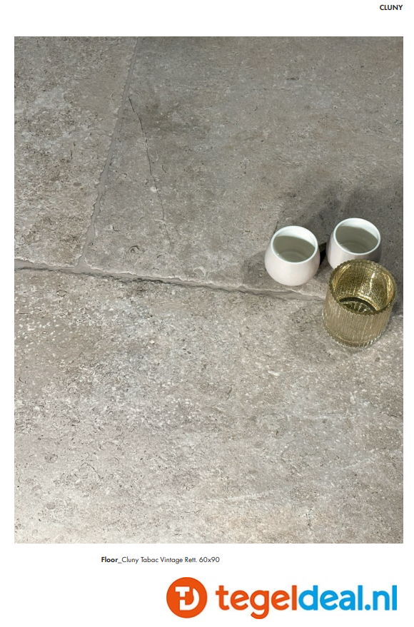 SIL Ceramiche, Cluny TABAC, 60x90 cm Vintage, natuursteenlook tegels - €42,50/m2 / Palletdeal op aanvraag