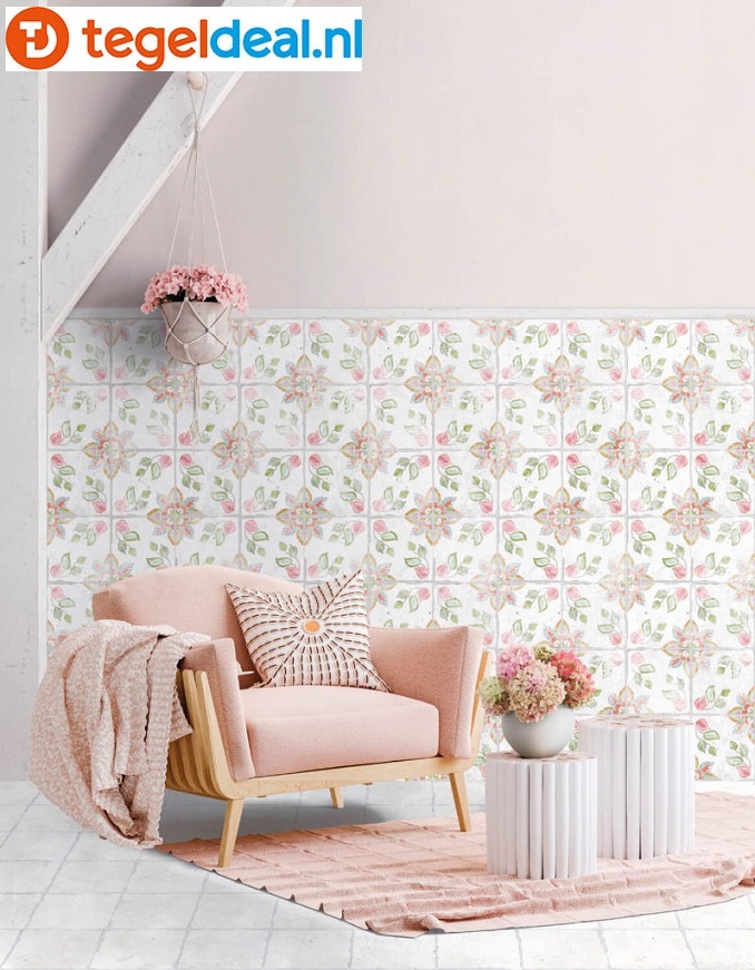 VLT / WDT Nanda Tiles, Florentina, 15x15 cm, patroontegels VLT / WDT Nanda Tiles, Florentina, 15x15 cm, patroontegels