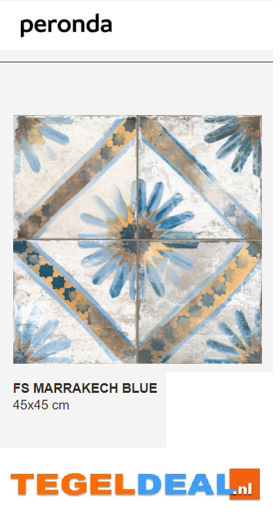 VLT Peronda, Fs Marrakech Blue, 45x45 cm