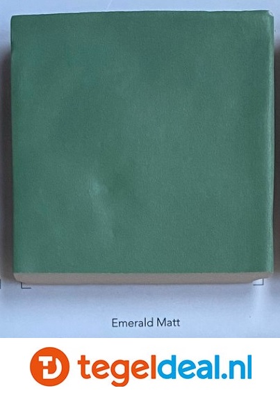 WOW Design, Fez EMERALD Matt, 6,2x12,5 cm handvorm wandtegels