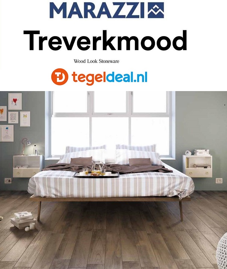 Marazzi Treverkmood, houtlook tegels - 15 x 90 cm - 5 kleuren