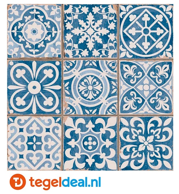 Peronda, Fs Faenza-A, 33x33 cm, vintage patroontegels